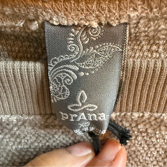 Prana Kanapee Tan Crew Neck Sweater Soft Knit Pullover - Picture 7 of 10